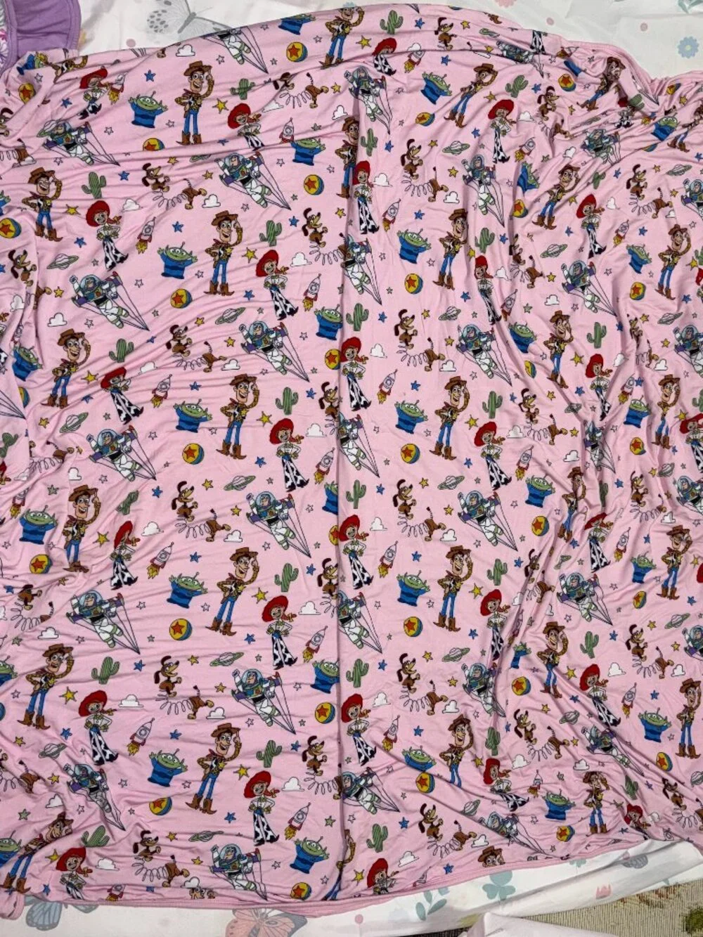 Little Sleepies Pink Toy Story Pals Large Cloud Blanket